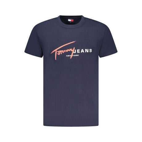 Tommy Hilfiger Blue Cotton Men T-Shirt - Hilstor