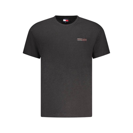 Tommy Hilfiger Black Cotton Men T-Shirt - Hilstor
