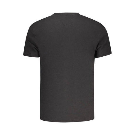 Tommy Hilfiger Black Cotton Men T-Shirt - Hilstor