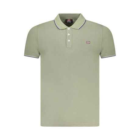 Norway 1963 Green Cotton Men Polo Shirt - Hilstor