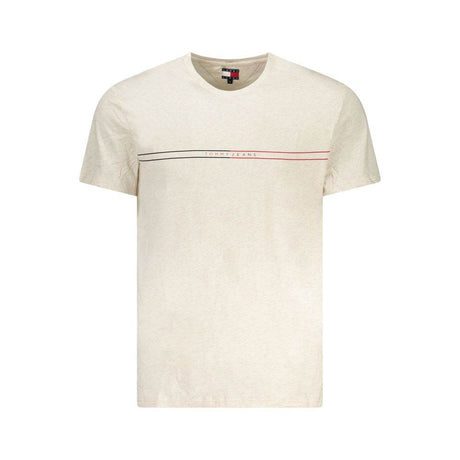 Tommy Hilfiger Beige Cotton Men T-Shirt - Hilstor
