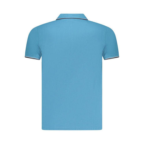 Norway 1963 Blue Cotton Men Polo Shirt - Hilstor