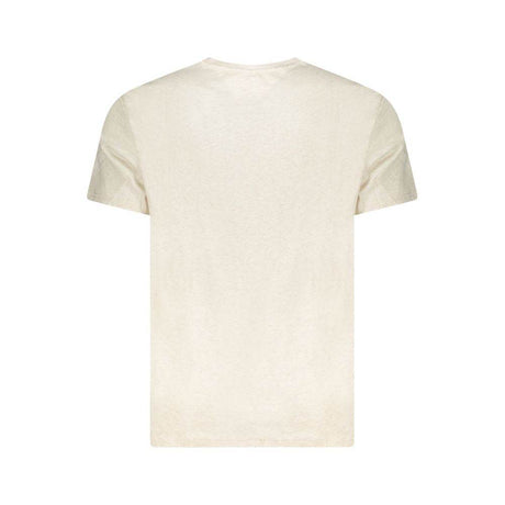 Tommy Hilfiger Beige Cotton Men T-Shirt - Hilstor