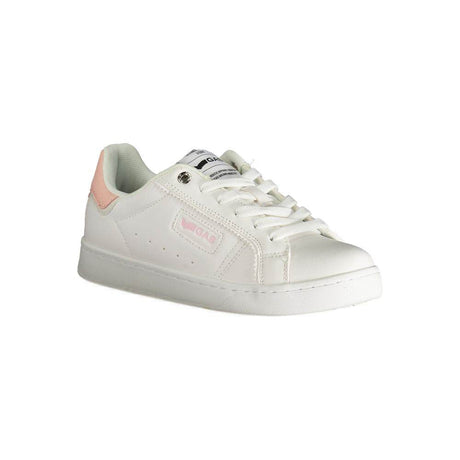 Gas White Polyester Women Sneaker - Hilstor