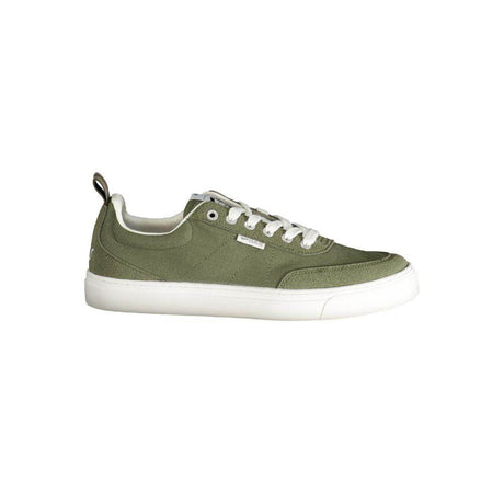 Gas Green Polyester Mens Sneaker - Hilstor
