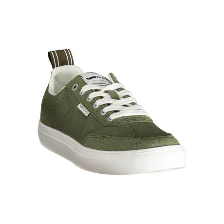 Gas Green Polyester Mens Sneaker - Hilstor