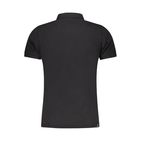 Accademia Militare Black Cotton Polo Shirt - Hilstor