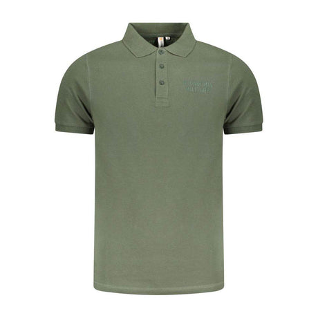 Accademia Militare Green Cotton Polo Shirt - Hilstor