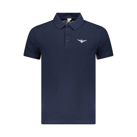 Accademia Militare Blue Cotton Polo Shirt - Hilstor