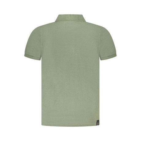 Accademia Militare Green Cotton Polo Shirt - Hilstor