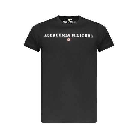 Accademia Militare Black Cotton T-Shirt - Hilstor