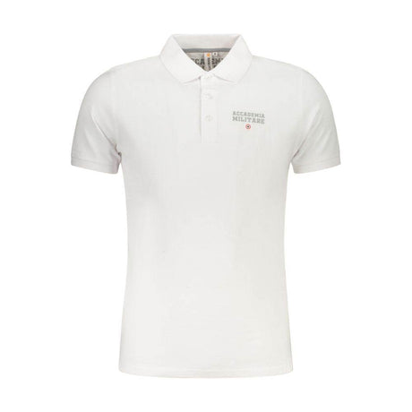 Accademia Militare White Cotton Polo Shirt - Hilstor
