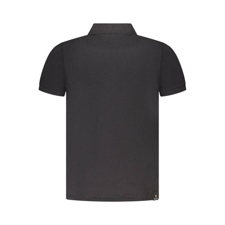 Accademia Militare Black Cotton Polo Shirt - Hilstor