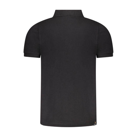 Accademia Militare Black Cotton Polo Shirt - Hilstor
