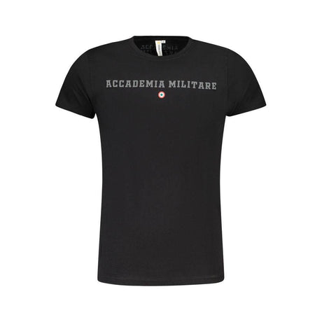 Accademia Militare Black Cotton T-Shirt - Hilstor