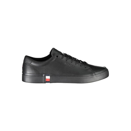 Tommy Hilfiger Black Polyester Sneaker - Hilstor