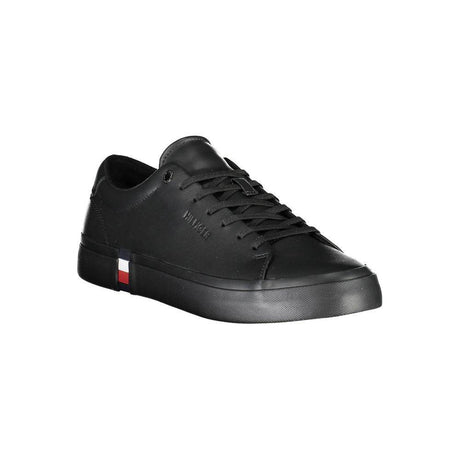 Tommy Hilfiger Black Polyester Sneaker - Hilstor