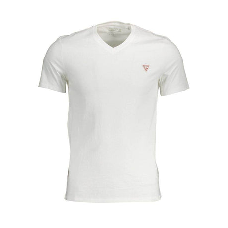 Guess Jeans White Cotton T-Shirt - Hilstor