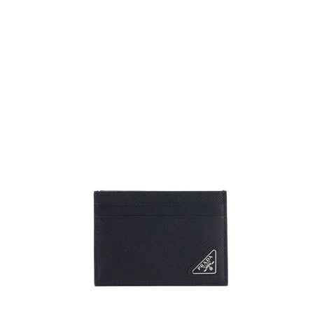 Prada Leather Card Holder - Hilstor