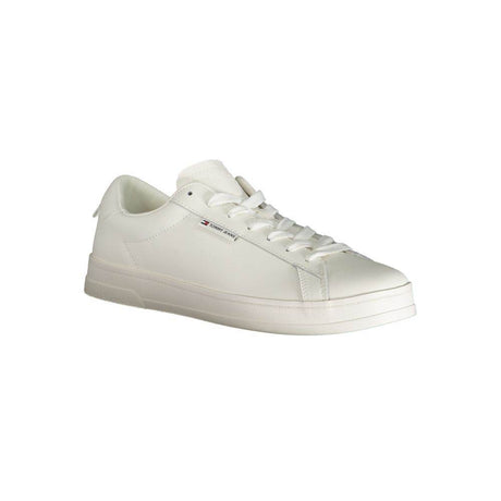 Tommy Hilfiger White Polyester Sneaker - Hilstor