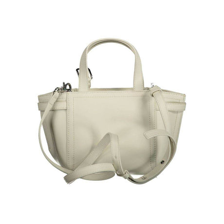 Calvin Klein White Polyester Handbag - Hilstor