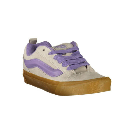 Vans Gray Leather Women Sneaker - Hilstor