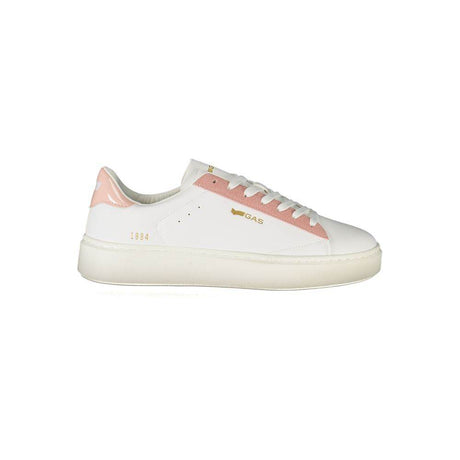 Gas White Polyester Women Sneaker - Hilstor