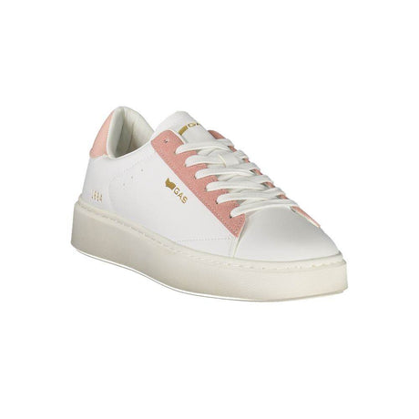 Gas White Polyester Women Sneaker - Hilstor
