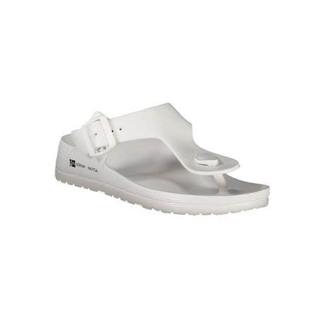 Norway 1963 White Plastic Women Sandal - Hilstor