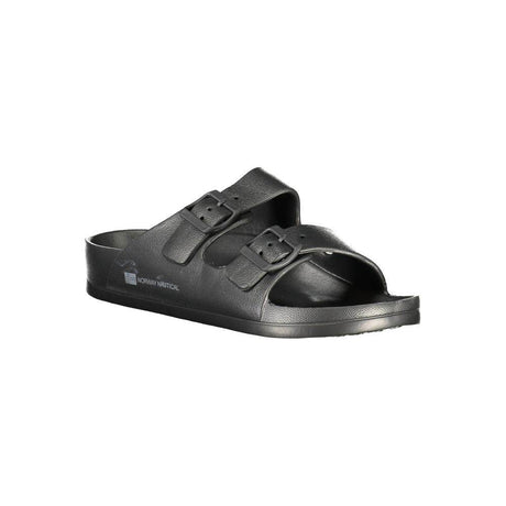 Norway 1963 Black Plastic Men Sandal - Hilstor