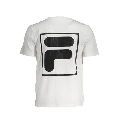 Fila White Cotton T-Shirt - Hilstor