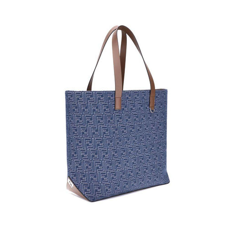 Fendi Embroderied denim Tote Bag - Hilstor