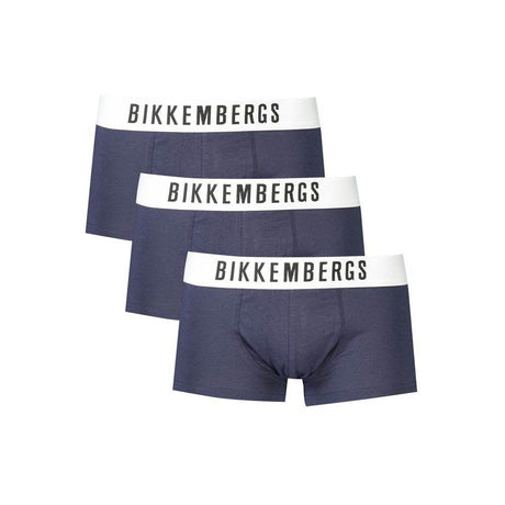 Bikkembergs Blue Cotton Underwear - Hilstor