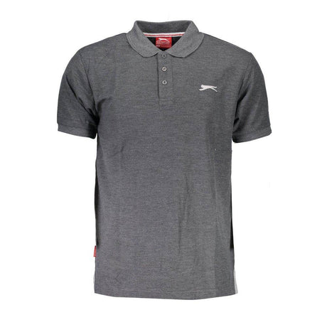 Slazenger Gray Cotton Polo Shirt - Hilstor