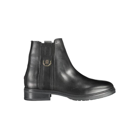 Tommy Hilfiger Black Leather Women Boot - Hilstor