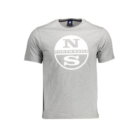 North Sails Gray Cotton T-Shirt - Hilstor