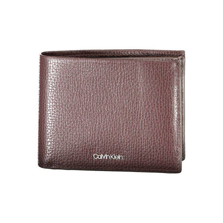 Calvin Klein Brown Leather Wallet - Hilstor
