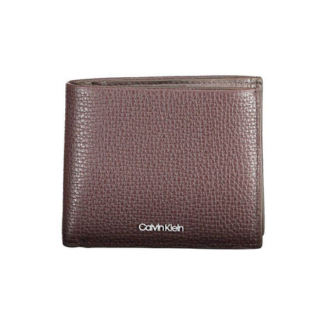 Calvin Klein Brown Leather Wallet - Hilstor