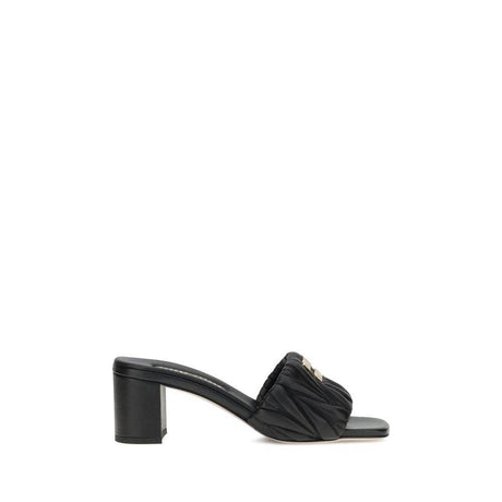 Miu Miu Logoed Sandals - Hilstor