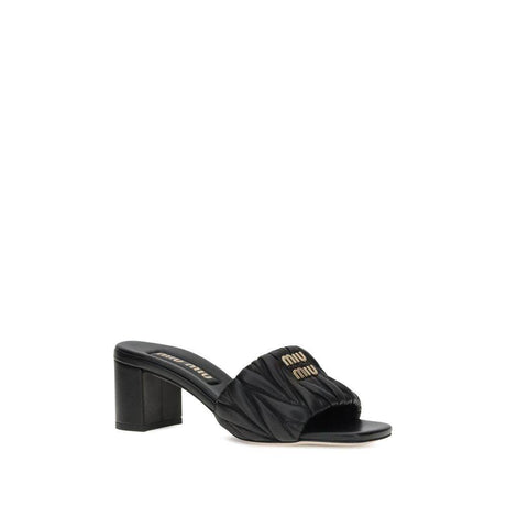 Miu Miu Logoed Sandals - Hilstor