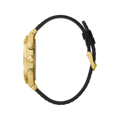 Guess Black Leather Watch - Hilstor