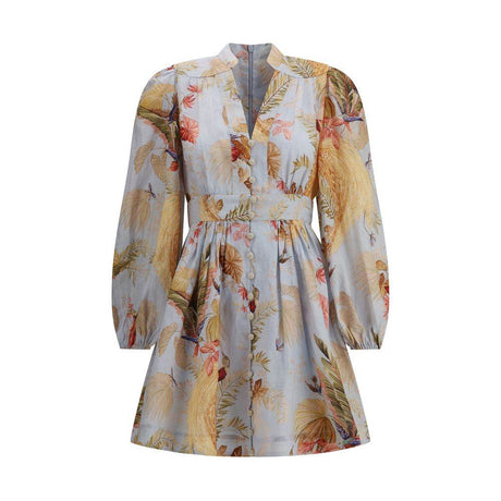 Zimmermann Ascension Plunge Mini Dress - Hilstor