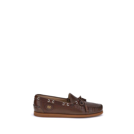 Valentino Garavani Palm Avenue Boat Loafers - Hilstor