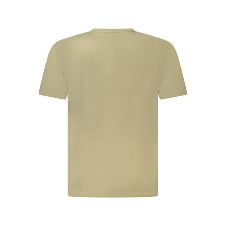 Hugo Boss Green Cotton Men T-Shirt - Hilstor
