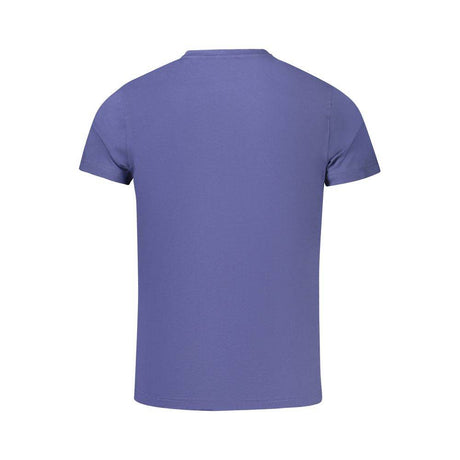 K-WAY Blue Cotton Men T-Shirt - Hilstor