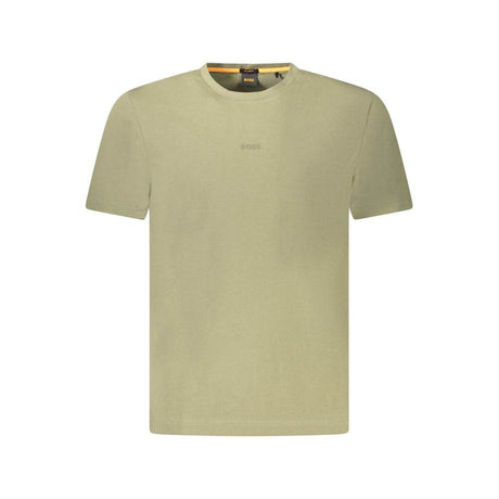 Hugo Boss Green Cotton Men TShirt - Hilstor