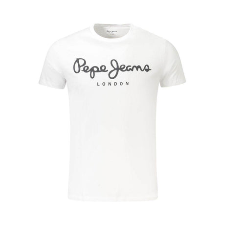 Pepe Jeans White Cotton Men TShirt - Hilstor