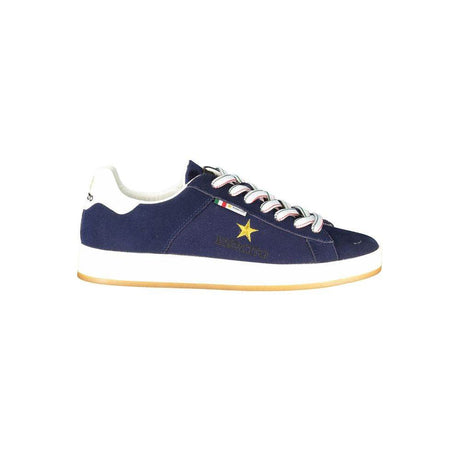 Esercito 1659 Blue Leather Men Sneaker - Hilstor