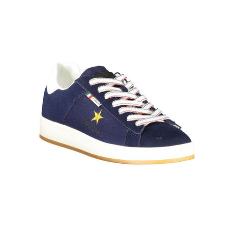 Esercito 1659 Blue Leather Men Sneaker - Hilstor