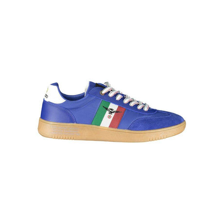 Esercito 1659 Blue Leather Men Sneaker - Hilstor
